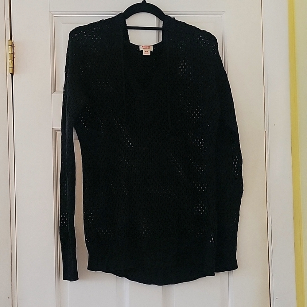 MOSSIMO Black Pullover w/Hood